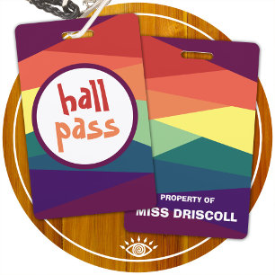 Regenbogen-Hall-Pässe für Lehrer Ausweis