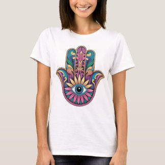 Regenbogen-Hamsa-Hand T-Shirt