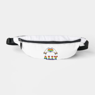 Regenbogen Hände Herz Vintage Pride Shirt Design Bauchtasche