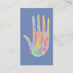 Regenbogen-heilendes Handsingrün Visitenkarte