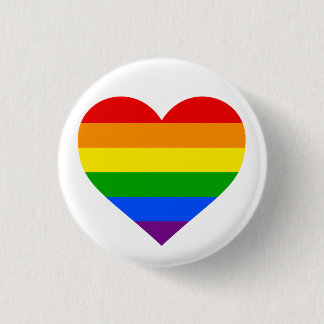 "REGENBOGEN-HERZ" 1,25 Zoll Button