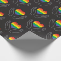 Regenbogen-Herz Autismus Unterstützende Hände Dunk