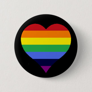 Regenbogen-Herz Button