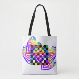 Regenbogen-Herz-Liebe-Sommer-bunte Taschen