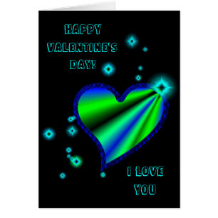 Regenbogen-Herz mit Sternchen auf schwarz