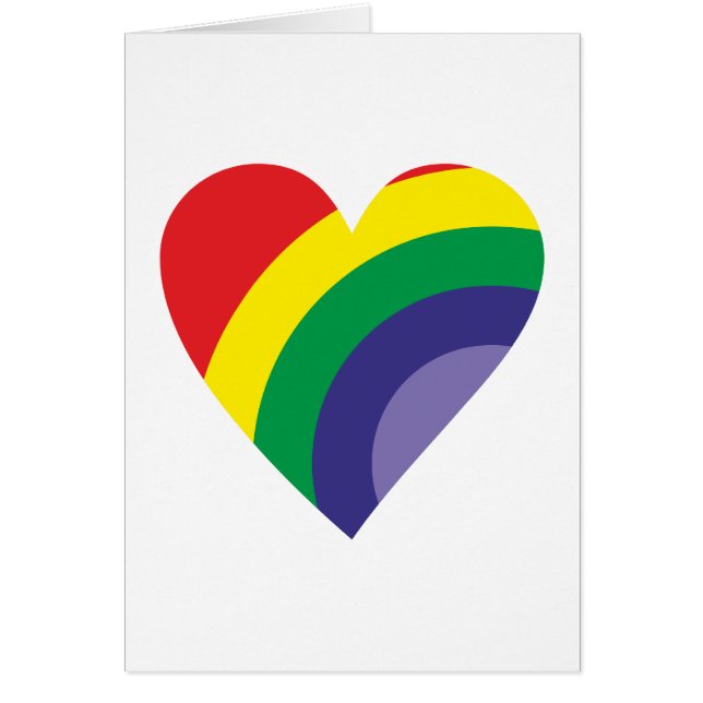Regenbogen Herz rainbow heart (Vorne)