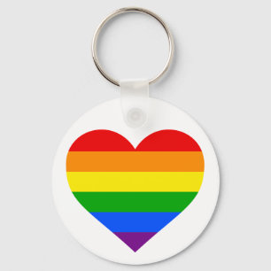 "REGENBOGEN-HERZ " SCHLÜSSELANHÄNGER