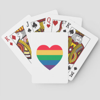 Regenbogen-Herz-Stolz-Spielkarten Spielkarten