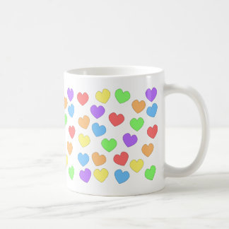 Regenbogen-Herz-Tasse 0001 Kaffeetasse