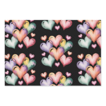 Regenbogen-Herz-Valentinstag-Geschenkpapier