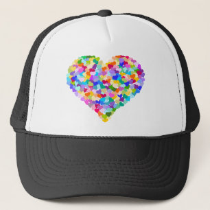 Regenbogen-HerzConfetti Truckerkappe