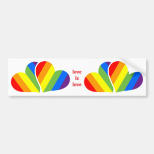 Regenbogen Herzen Auto Aufkleber LGBTQ Autoaufkleber