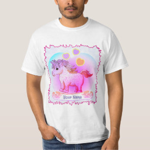 Regenbogen-Herzen-Einhorn  T-Shirt