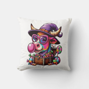 Regenbogen Highland Kuh Halloween Kissen