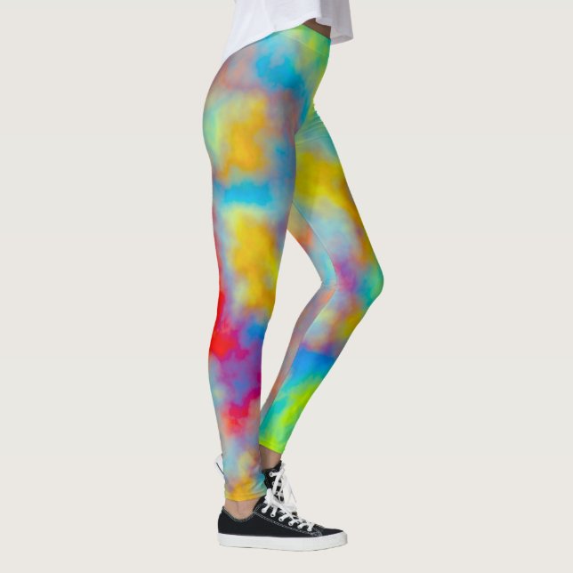 Regenbogen Himmel Leggings (Rechts)