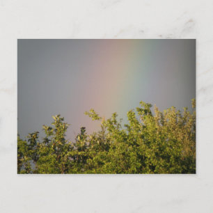 Regenbogen-Himmel-Postkarte Postkarte