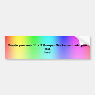 Regenbogen-Hintergrund, schaffen Ihren eigenen Autoaufkleber