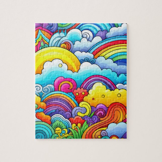 Regenbogen-Hintergründe Puzzle (Vertikal)