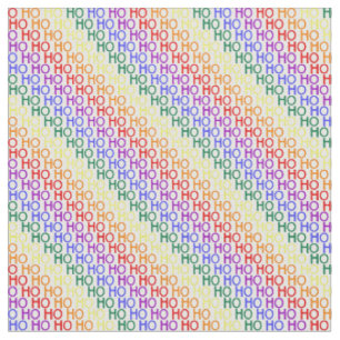 Regenbogen Ho Ho Ho Muster Stoff
