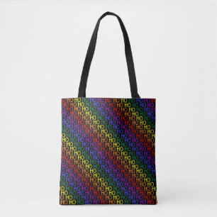 Regenbogen Ho Ho Ho Muster-Tasche