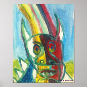 Regenbogen Hodag Plakat