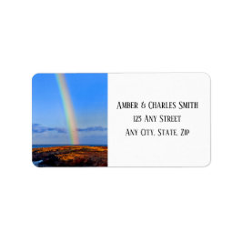 Regenbogen, Hoffnung und Glück, Hochzeit Adressaufkleber