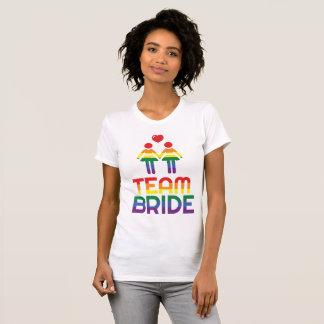 Regenbogen-homosexuelle Heirat-T - Shirts für