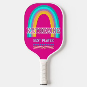 Regenbogen Hot Pink Pickleball Schläger