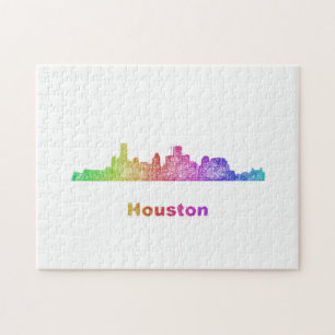 Regenbogen-Houston-Skyline Puzzle