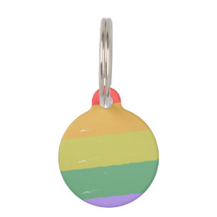 Regenbogen-Hundeplakette des Gays Pride LGBTQ für Haustiermarke
