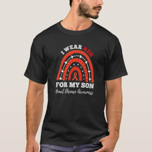 Regenbogen ich trage Rot für meine Hornhauterkrank T-Shirt