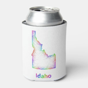 Regenbogen-Idaho-Karte Dosenkühler