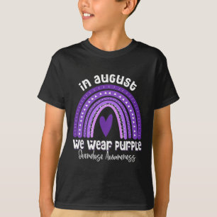 Regenbogen im August Wir tragen Lila Überdosierung T-Shirt