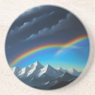 Regenbogen im Himmel Getränkeuntersetzer