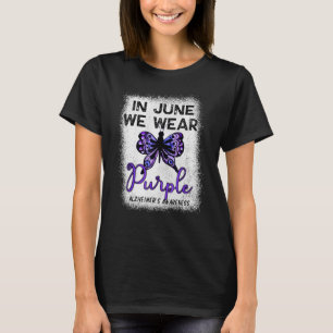 Regenbogen Im Juni tragen wir Lila für Alzheimer s T-Shirt