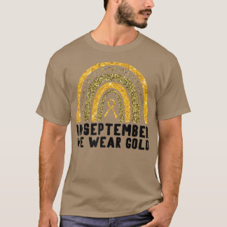 Regenbogen im September tragen wir Goldkrebs im Ki T-Shirt