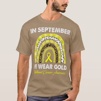 Regenbogen im September tragen wir Goldkrebs im Ki T-Shirt