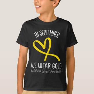 Regenbogen im September tragen wir Goldkrebs im Ki T-Shirt