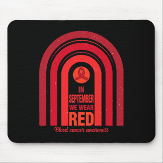 Regenbogen Im September Tragen Wir Rot Blutkrebsbe Mousepad