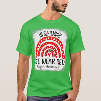 Regenbogen im September Wir tragen Red Sepsis Bewu T-Shirt
