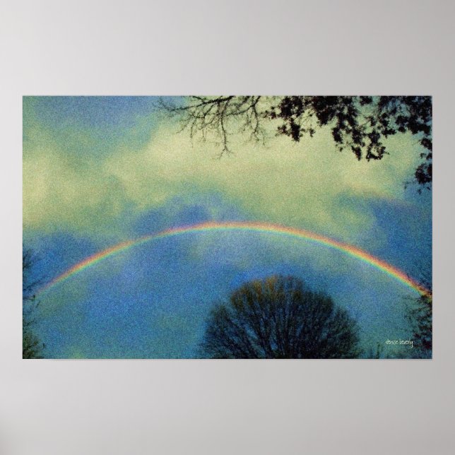 Regenbogen im Superstil Poster (Vorne)