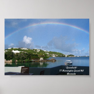 Regenbogen in Bermuda Poster