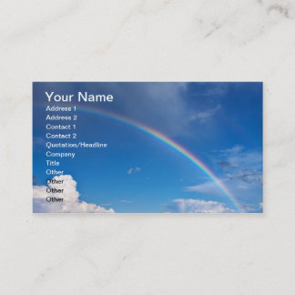 Regenbogen in einem blauen Himmel Visitenkarte