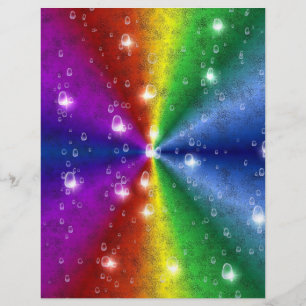 Regenbogen in Elefantenhaut Leatheroptik & Regentr Flyer