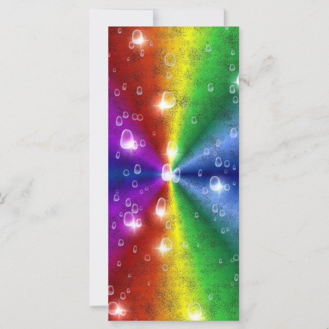 Regenbogen in Elefantenletheroptik & Regentropfen (Vorderseite)
