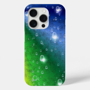 Regenbogen in Elefantenletheroptik und Regentropfe Case-Mate iPhone Hülle