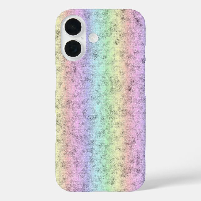 Regenbogen in Elephant Skin Leather Optik Case-Mate iPhone Hülle (Rückseite)