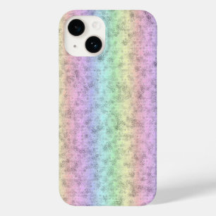 Regenbogen in Elephant Skin Leather Optik Case-Mate iPhone 14 Hülle