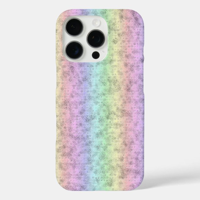 Regenbogen in Elephant Skin Leather Optik Case-Mate iPhone Hülle (Rückseite)