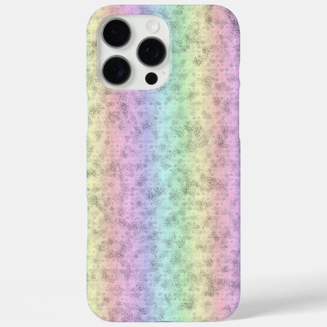 Regenbogen in Elephant Skin Leather Optik Case-Mate iPhone Hülle (Rückseite)